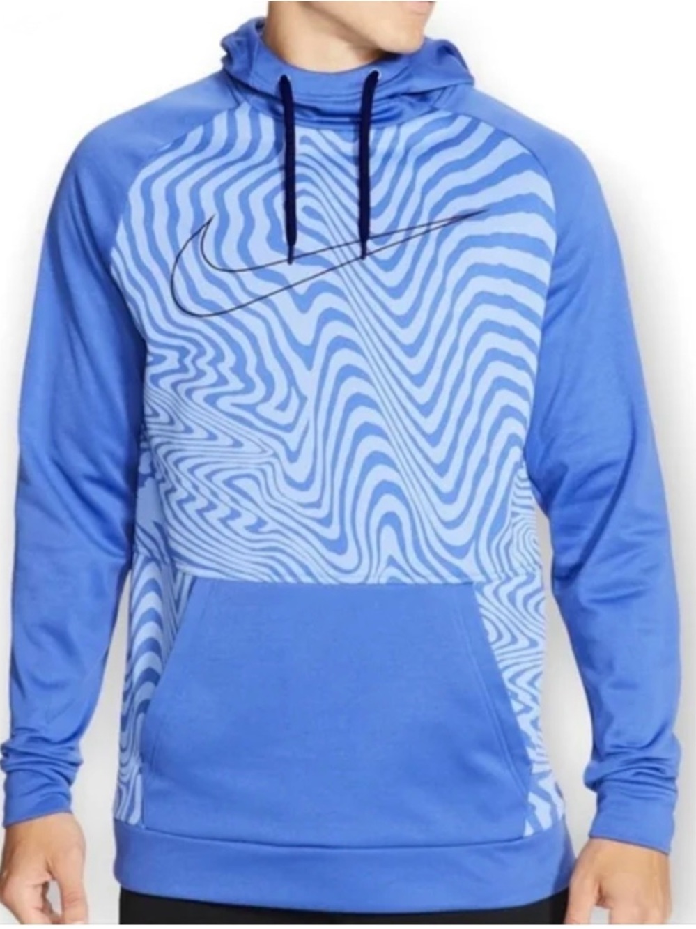 Nike Men’s Dri-Fit Digital Swirl Print Pullover Sweatshirt Hoodie Size Xlarge
